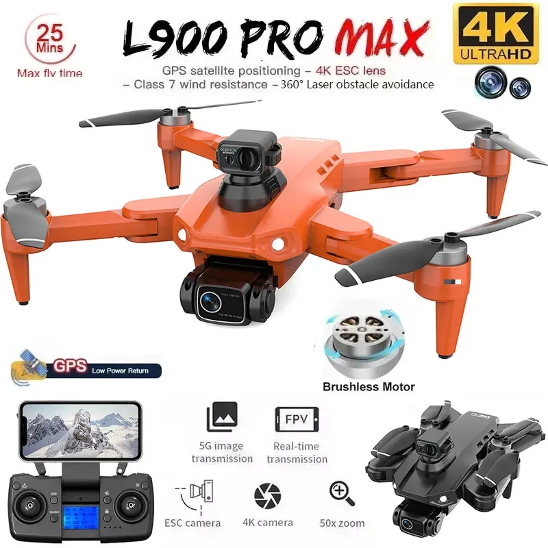 Drone Camera 4K - L900 Pro MAX GPS โดรน 4K