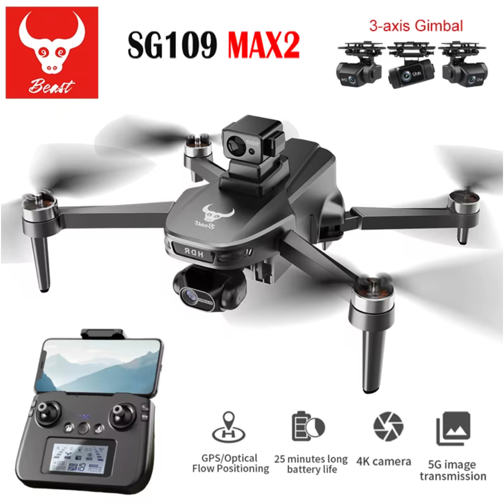 Drone Camera 4K - SG109 MAX2 Professional FPV 8K กล้อง