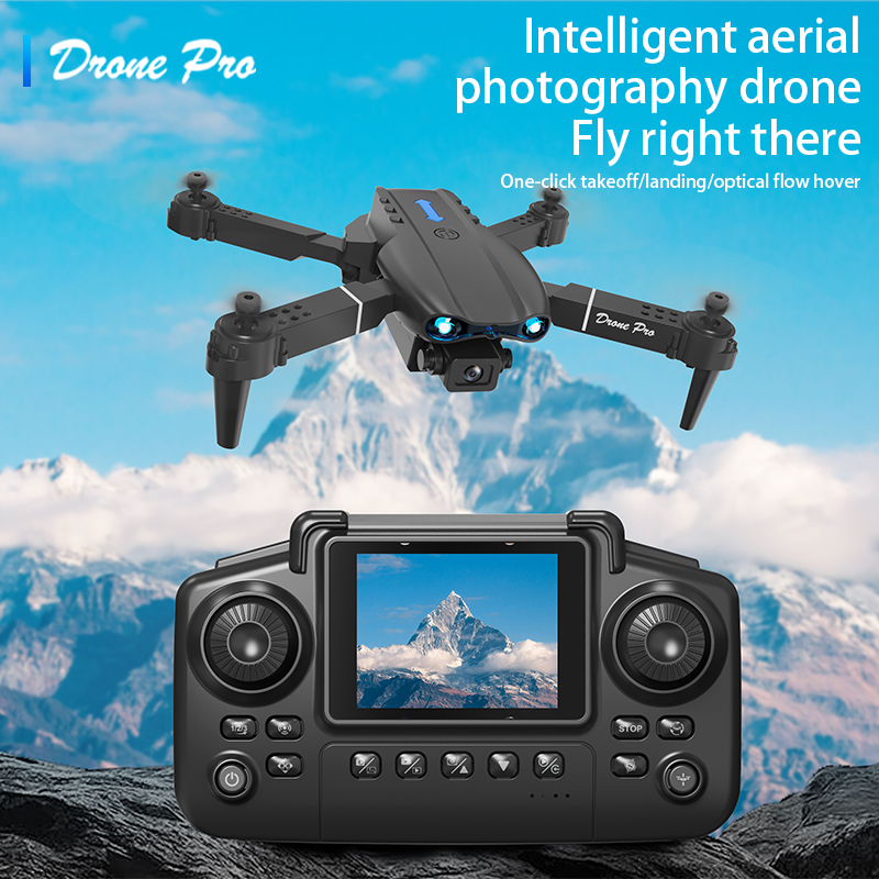 Drone Camera 4K - E99 Airหน้าจอควบคุมDrone Professionalกว้างRC Dron HD 4Kกล้องพับเฮลิคอปเตอร์เครื่องบินQuadcopter