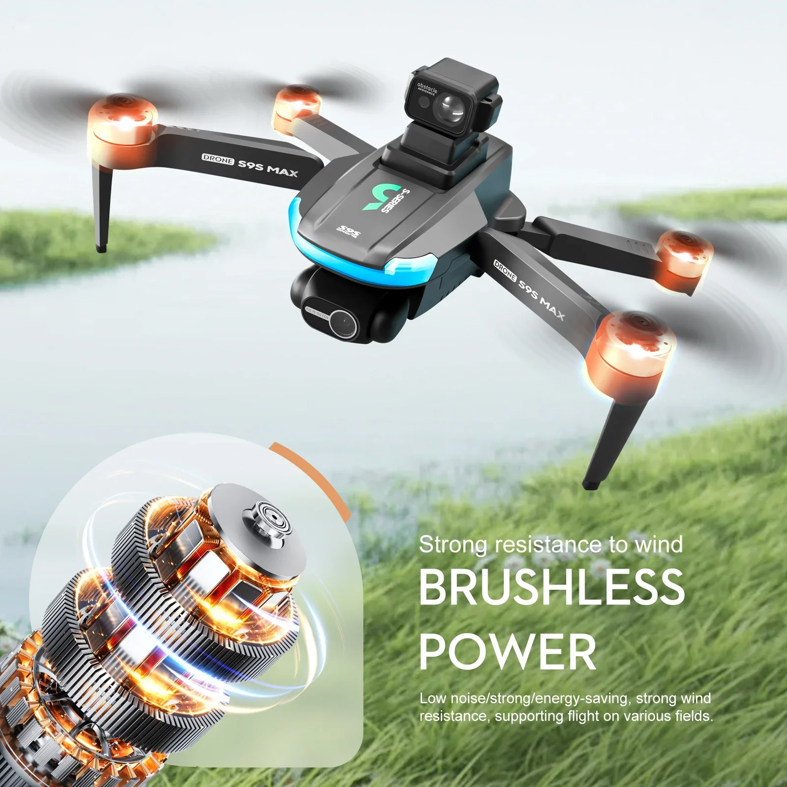 ใหม่S9S MAX MINI Drone 4K 2 แก - Drone Camera 4K บทวิจารณ์และราคา