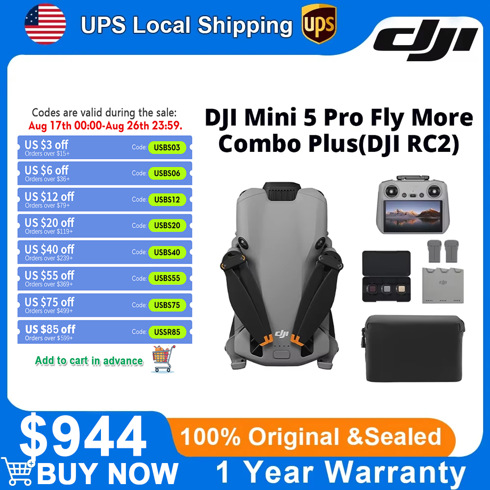 DJI Mini 5 Pro Fly More Combo  - Drone Camera Vlog บทวิจารณ์และราคา